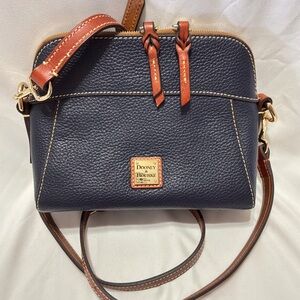 NWOT Dooney & Bourke Pebble Grain Cameron Crossbody Bag, Color Midnight Blue